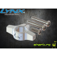 Blade 200 SR X - Aluminiowe mocowanie podpór ogonowych srebrne LYNX