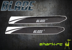 Blade 130 X - Łopaty główne Hi-Performance czarno-białe plastikowe