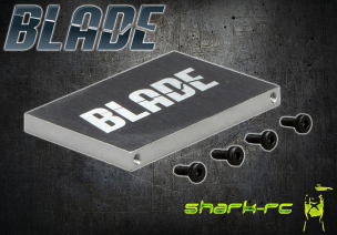 Blade 300 CFX / 250 CFX - Płyta akumulatora srebrna metalowa