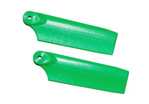 OXY 3 - Łopatki ogonowe 47 mm zielone plastikowe